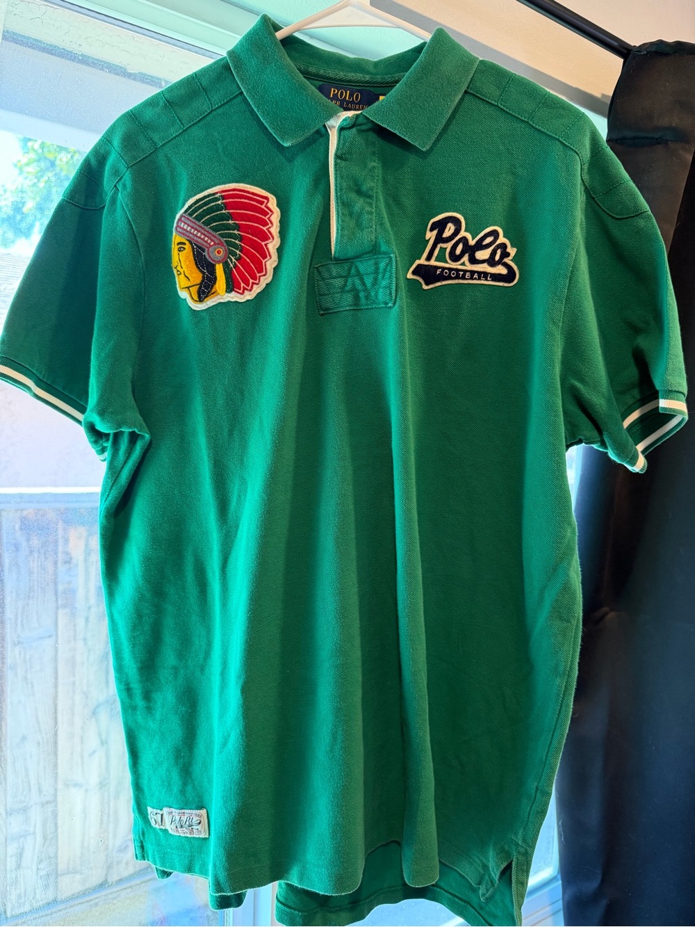 Polo by Ralph Lauren Green Patch Rugby Polo Vintage Rare